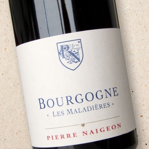 Domaine Pierre Naigeon Bourgogne Pinot Noir Maladières sans sulfites 2018