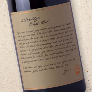 Lethbridge Pinot Noir